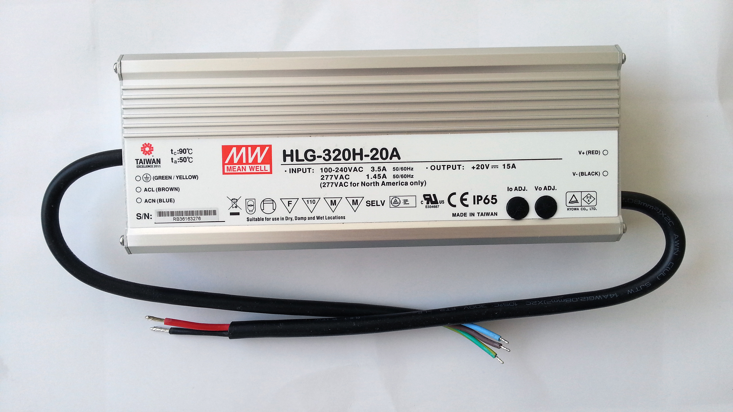 Meanwell_dimmable_waterproof_HLG_320H_20A_LED_driver_power_supply